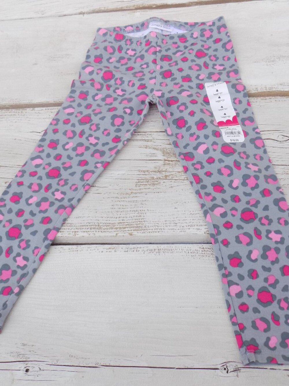 JUMPIN BEANS LEGGING Gray Pink Camouflage  4  NEW WITH TAGS *